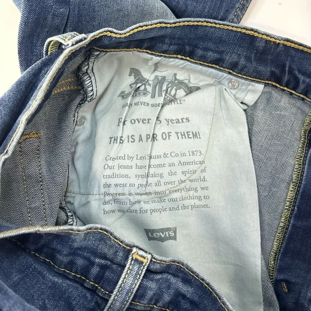Levi’s 569 Denim 36x32 Men’s Blue Jeans Medium Wash Straight Leg